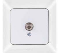 Спутниковая розетка NE-AD F-KONNEKTOR, EKO, Aras, Белый, 93-110-27