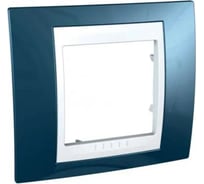 1-ая рамка Systeme Electric Unica Хамелеон Голубой лед/Белый SE MGU6.002.854