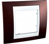 1-ая рамка Systeme Electric Unica Хамелеон Терракотовый/Белый SE MGU6.002.851