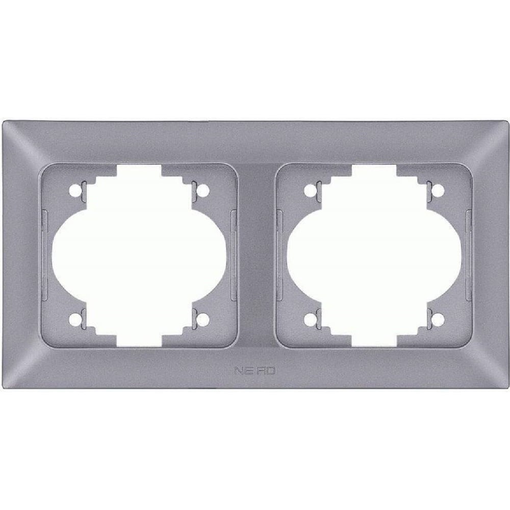 Розетка двухместная горизонтальная. Ad aras. Ne-ad aras рамка су 5 мест. Ad aras. 10а, prime.