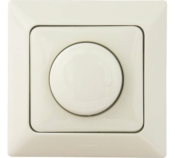Диммер NE-AD 1000W, 250В, 10А, Aras, Крем, 93-111-10