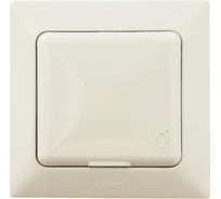 Розетка NE-AD с крышкой, сс заземлением, керамика, 16А, 250В, Aras, Крем, 93-111-09-P