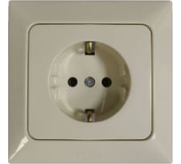 Розетка NE-AD с заземлением, керамика, 16А, 250В, Aras, Крем, 93-111-08-P