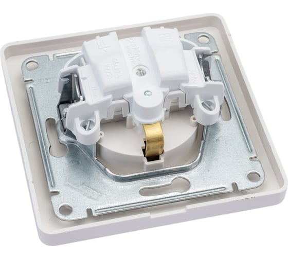 Розетка Systeme Electric 1-местная СП Glossa 16А IP44 с крышкой в сборе перламутр GSL000648