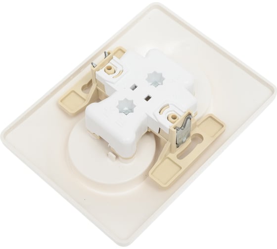 Розетка Systeme Electric Glossa Молочная 2-ая б/з в сборе SE GSL000920