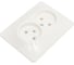Розетка Systeme Electric Glossa Молочная 2-ая б/з в сборе SE GSL000920 1