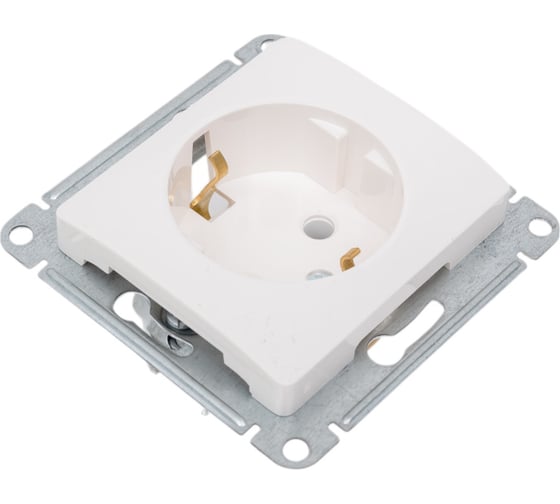 Розетка Systeme Electric Glossa Молочная с/з SE GSL000943