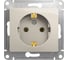 Розетка Systeme Electric Glossa Молочная с/з SE GSL000943 4