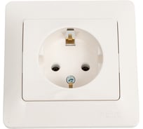 Розетка Systeme Electric Glossa Молочная с/з в сборе SE GSL000942