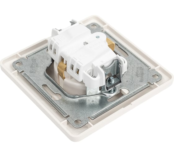 Розетка Systeme Electric Glossa Молочная с/з в сборе SE GSL000942