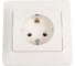 Розетка Systeme Electric Glossa Молочная с/з в сборе SE GSL000942 1