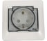 Розетка Systeme Electric Glossa Молочная с/з со шторками с крышкой IP44 в сборе GSL000948 1
