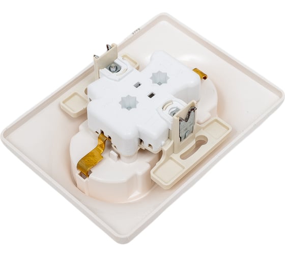 Розетка Systeme Electric Glossa Перламутр 2-ая с/з, 16А в сборе SE GSL000624