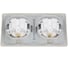Розетка Systeme Electric Glossa Перламутр 2-ая с/з, со шторками, в сборе, IP44 SE GSL000647 3