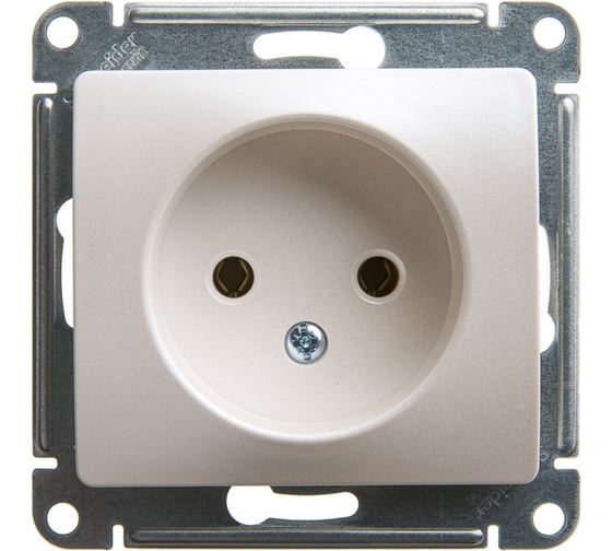 Розетка Systeme Electric (Schneider Electric) Glossa Перламутр б/з, 16А SE GSL000641