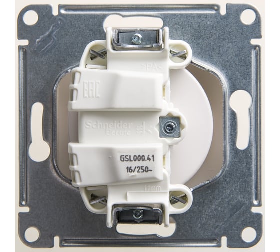 Розетка Systeme Electric (Schneider Electric) Glossa Перламутр б/з, 16А SE GSL000641