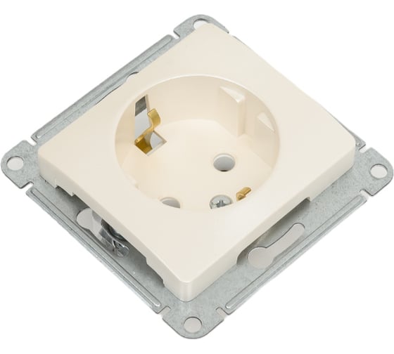 Розетка Systeme Electric Glossa Перламутр с/з, 16А SE GSL000643
