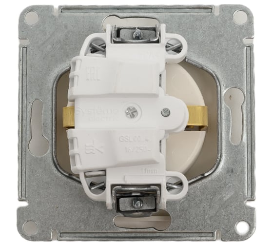 Розетка Systeme Electric Glossa Перламутр с/з, 16А SE GSL000643
