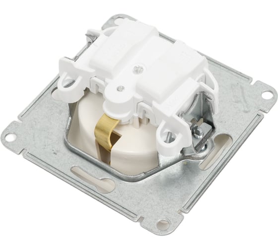 Розетка Systeme Electric Glossa Перламутр с/з, 16А SE GSL000643