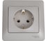 Розетка Systeme Electric Glossa Платина с/з в сборе SE GSL001242 1