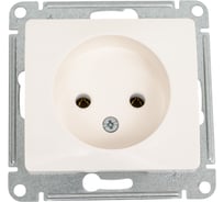 Розетка Systeme Electric Glossa без заземления,16А, 250В, механизм, молочный SE GSL000941
