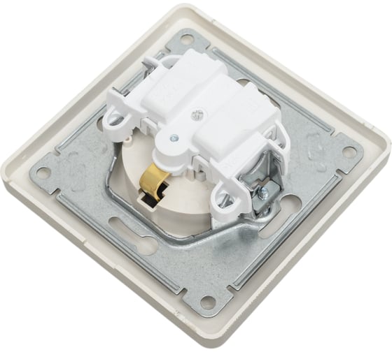 Розетка Systeme Electric Glossa Платина с/з со шторками с крышкой IP20 в сборе SE GSL001246