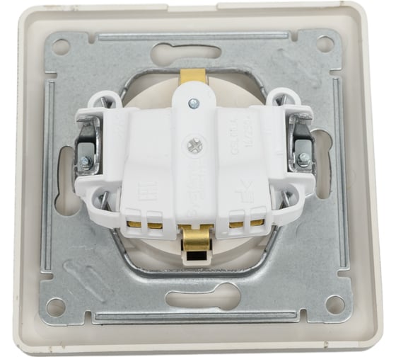 Розетка Systeme Electric Glossa Платина с/з со шторками с крышкой IP20 в сборе SE GSL001246