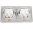 Розетка Systeme Electric Glossa Титан 2-ая с/з, со шторками, в сборе, IP44 SE GSL000447 3