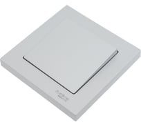 1-клавишный выключатель Systeme Electric AtlasDesign Алюминий сх.1, 10АХ, в сборе SE ATN000312