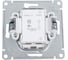 Нажимная кнопка Systeme Electric AtlasDesign Алюминий сх.1, 10АХ, механизм SE ATN000315 3