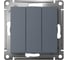 3-клавишный выключатель Systeme Electric AtlasDesign Грифель сх.1+1+1, 10АХ, механизм SE ATN000731 2
