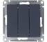 3-клавишный выключатель Systeme Electric AtlasDesign Грифель сх.1+1+1, 10АХ, механизм SE ATN000731 3