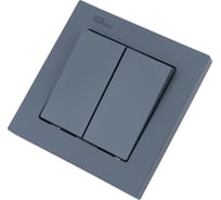 2-клавишный выключатель Systeme Electric AtlasDesign Грифель сх.5, 10АХ, в сборе SE ATN000752