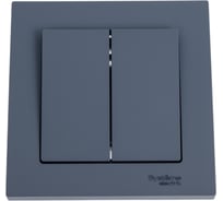 2-клавишный выключатель Systeme Electric AtlasDesign Грифель сх.5, 10АХ, в сборе SE ATN000752