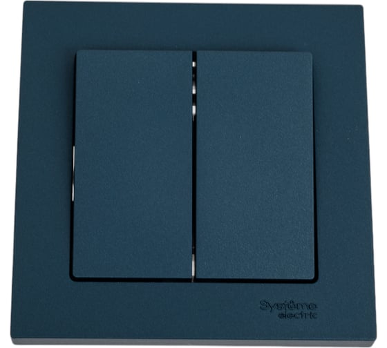 2-клавишный выключатель Systeme Electric AtlasDesign Изумруд сх.5, 10АХ, в сборе SE ATN000852