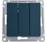 3-клавишный выключатель Systeme Electric AtlasDesign Изумруд сх.1+1+1, 10АХ, механизм SE ATN000831 1