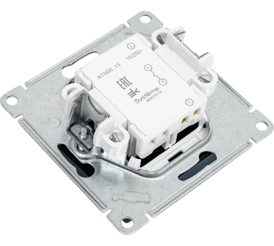 Нажимная кнопка Systeme Electric AtlasDesign Изумруд сх.1, 10АХ, механизм SE ATN000815