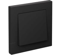 1-клавишный выключатель Systeme Electric AtlasDesign Карбон сх.1, 10АХ, в сборе SE ATN001012