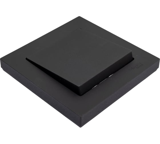 1-клавишный выключатель Systeme Electric AtlasDesign Карбон сх.1, 10АХ, в сборе SE ATN001012