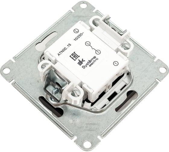 Нажимная кнопка Systeme Electric AtlasDesign Карбон сх.1, 10АХ, механизм SE ATN001015