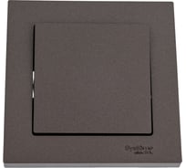 1-клавишный выключатель Systeme Electric AtlasDesign Мокко сх.1, 10АХ, в сборе SE ATN000612