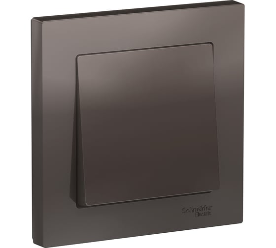 1-клавишный выключатель Systeme Electric AtlasDesign Мокко сх.1, 10АХ, в сборе SE ATN000612 1