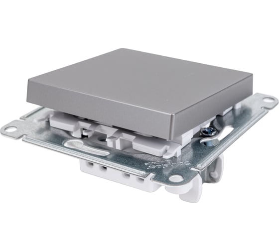 1-клавишный выключатель Systeme Electric AtlasDesign Сталь сх.1, 10АХ, механизм SE ATN000911