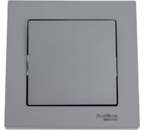 1-клавишный выключатель Systeme Electric AtlasDesign Сталь сх.1, 10АХ, в сборе SE ATN000912