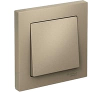 1-клавишный выключатель Systeme Electric AtlasDesign Шампань сх.1, 10АХ, в сборе SE ATN000512