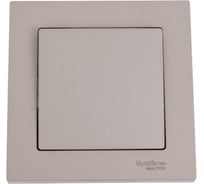 1-клавишный выключатель Systeme Electric AtlasDesign Шампань сх.1, 10АХ, в сборе SE ATN000512