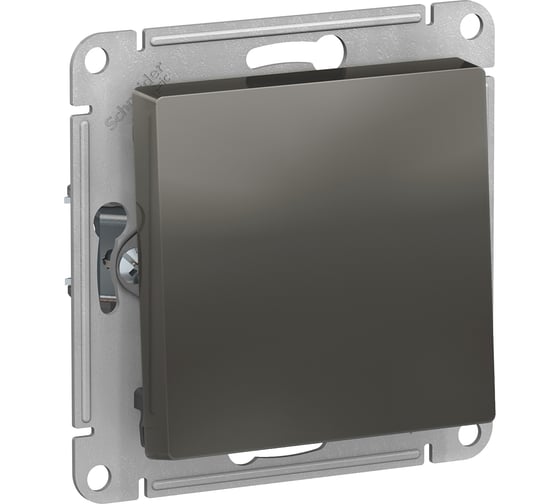Нажимная кнопка Systeme Electric AtlasDesign Сталь сх.1, 10АХ, механизм SE ATN000915 1