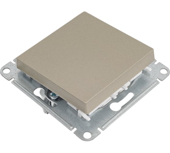 Нажимная кнопка Systeme Electric AtlasDesign Шампань сх.1, 10АХ, механизм SE ATN000515