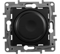 Диммер поворотно-нажимной универсальный LED Legrand Etika 300Вт без нейтрали антрацит 672619