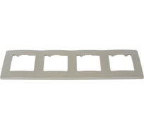 Рамка Legrand 4 поста Etika светлая галька 672524